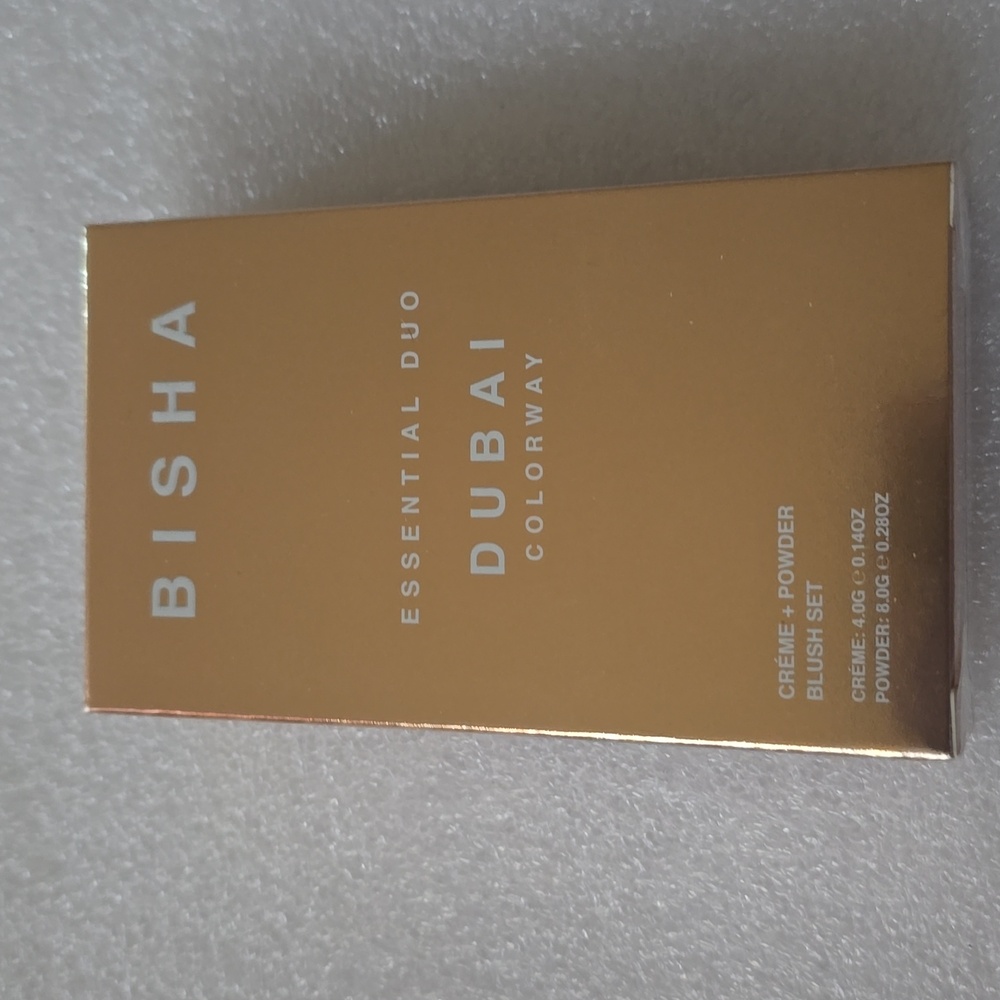 Bisha Essential Duo Cream Blush Powder Blush Set in Dubai Colorway Bright Pink